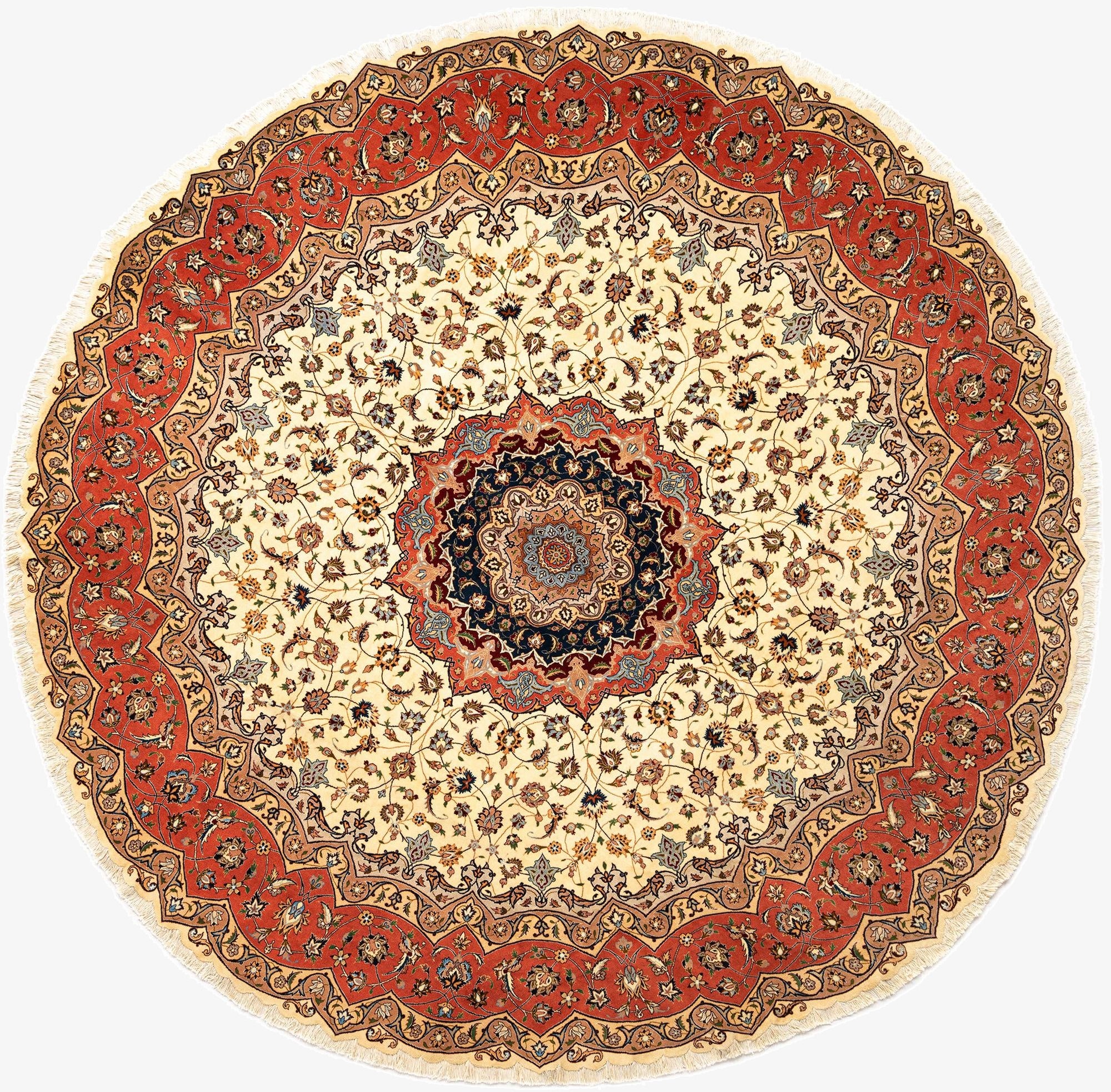9' 10 x 9' 10 Tabriz Round Rug