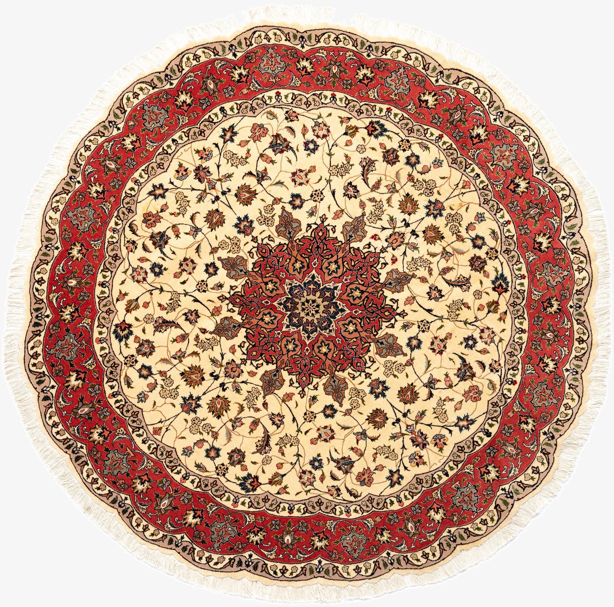 6' 7 x 6' 7 Tabriz Round Rug