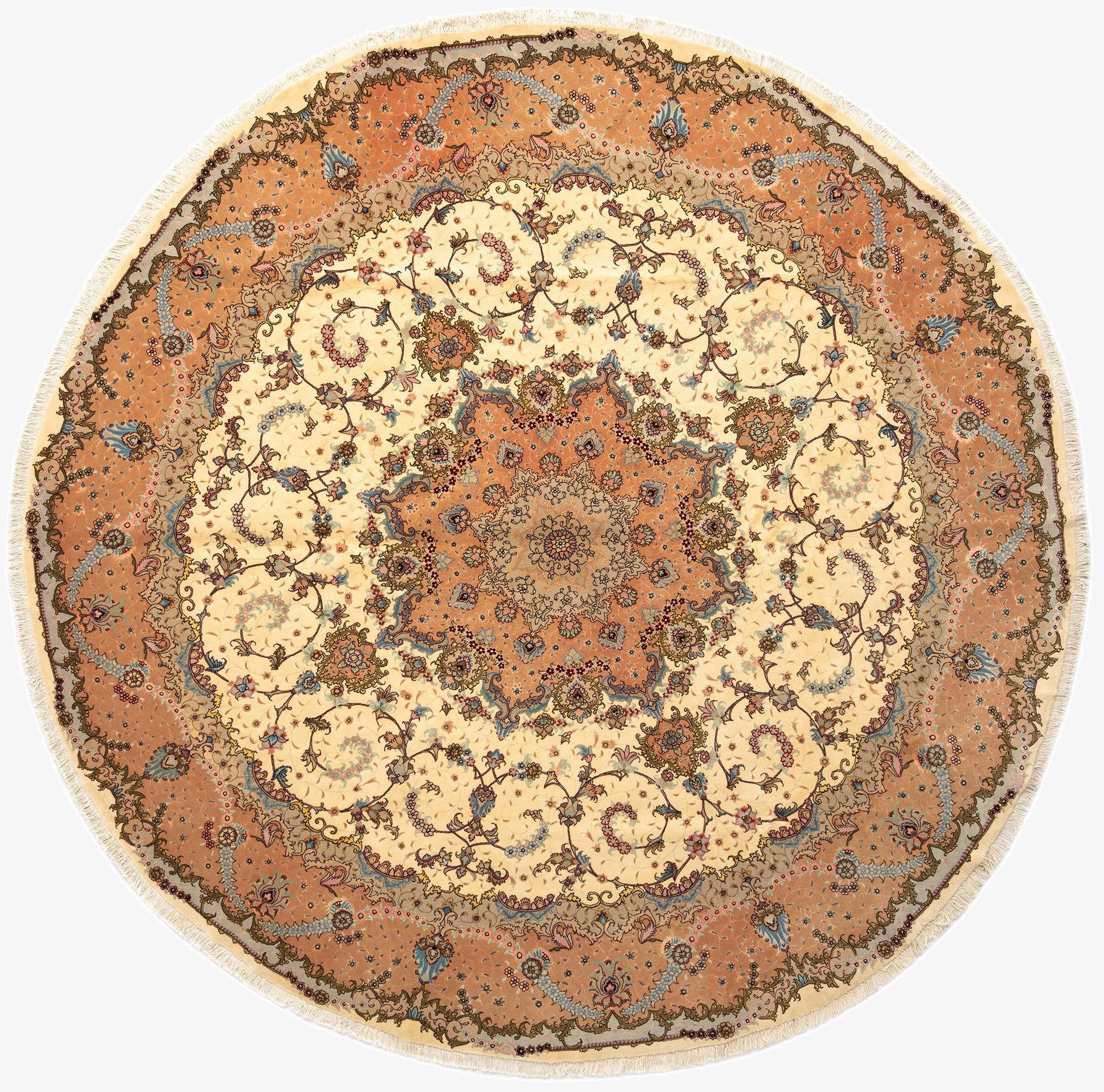 9' 10 x 9' 10 Tabriz Round Rug