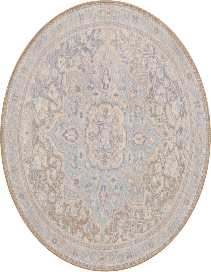 Detail image of 3' 6 x 3' 6 Washable Timeless Round Rug