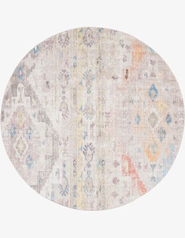 Cream Vega Round Rug