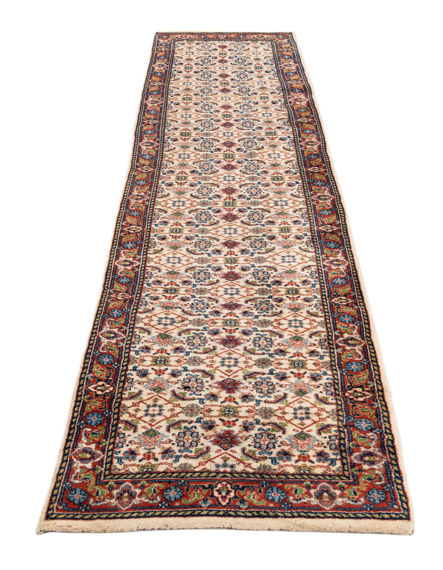 75cm x 345cm anudado a mano Bidjar Alfombra Lana Pasillera