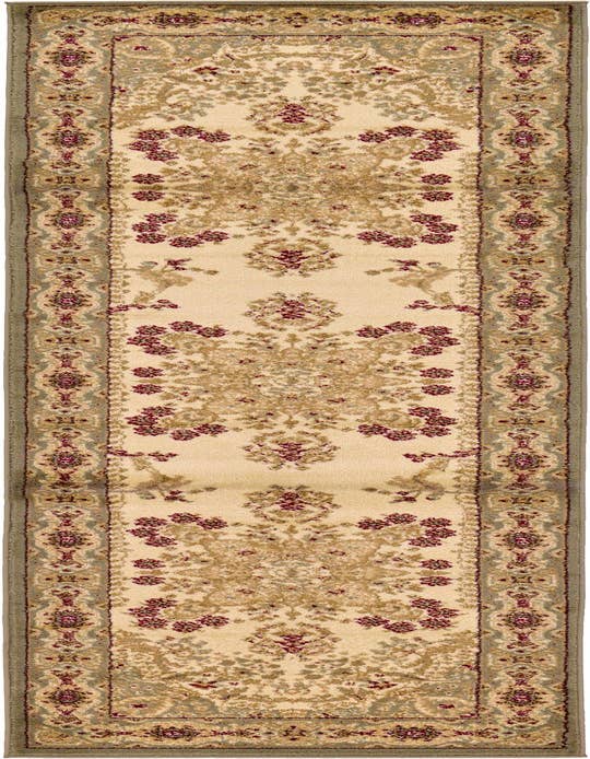 Detail image of 2' 7 x 10' Classic Aubusson Runner Rug