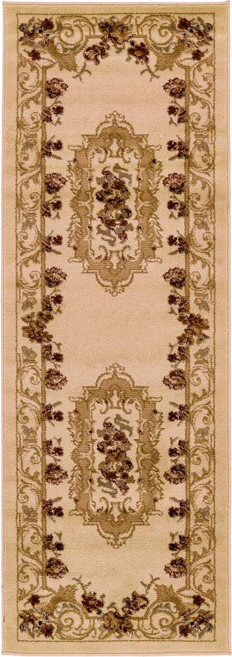 Detail image of 2' x 6' Classic Aubusson Runner Rug