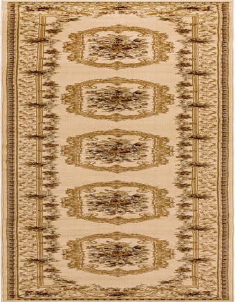 Detail image of 3' x 19' 8 Classic Aubusson Runner Rug