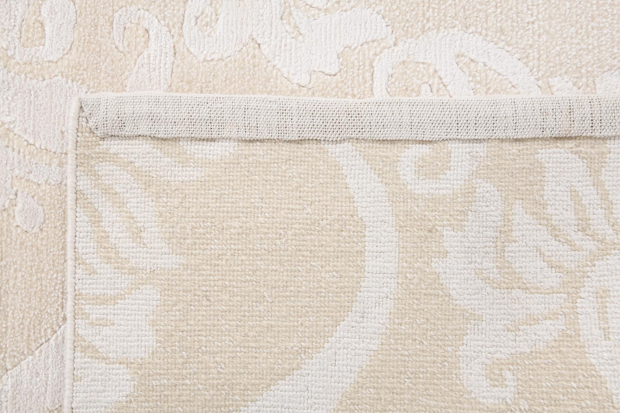 2' 8 x 9' 10 Hand Knotted Darya Wool Runner Rug