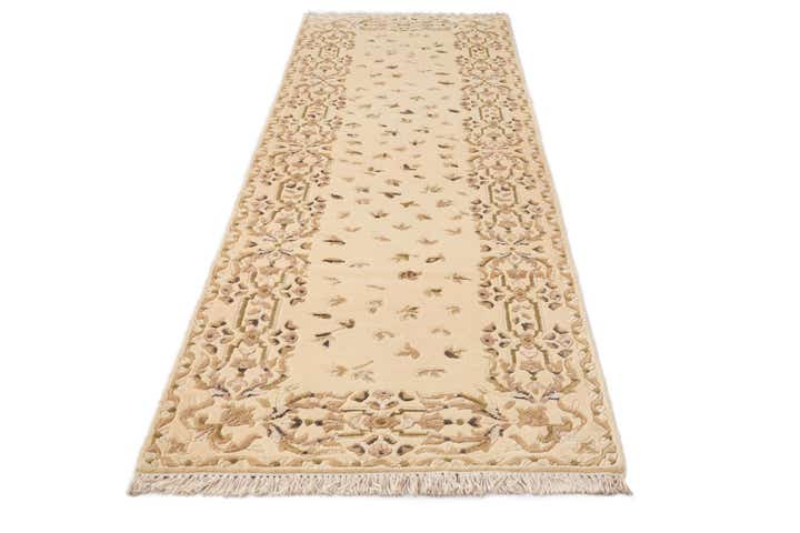 2' 8 x 9' 9 Hand Knotted Darya Wool Runner Rug