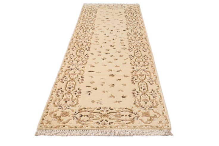 Detail image of 2' 8 x 9' 9 Hand Knotted Darya Wool Runner Rug