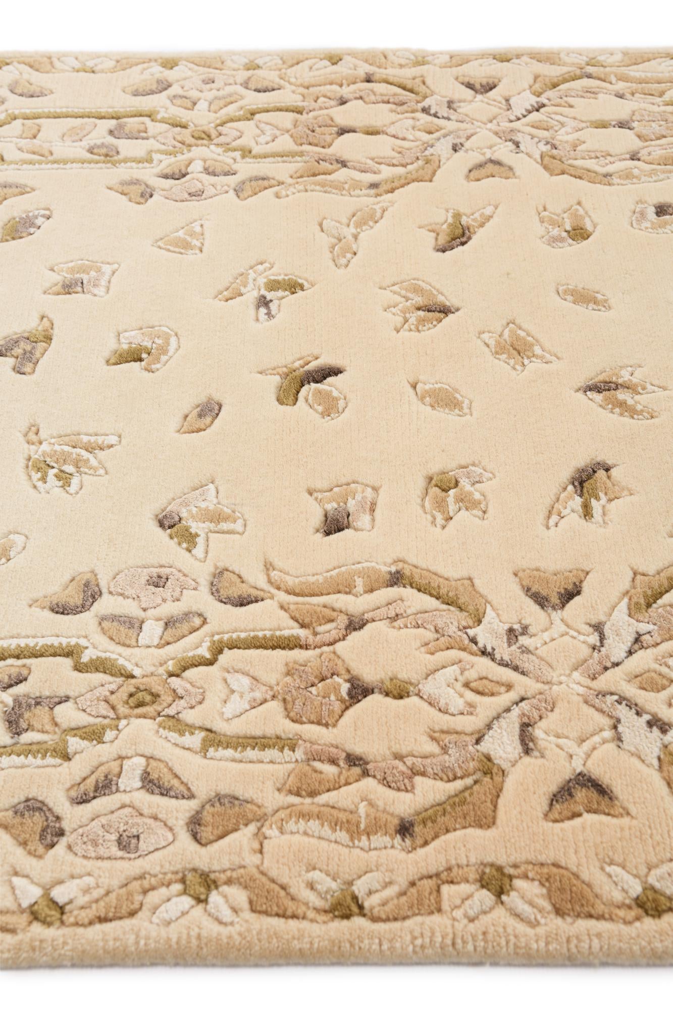 2' 8 x 9' 9 Hand Knotted Darya Wool Runner Rug