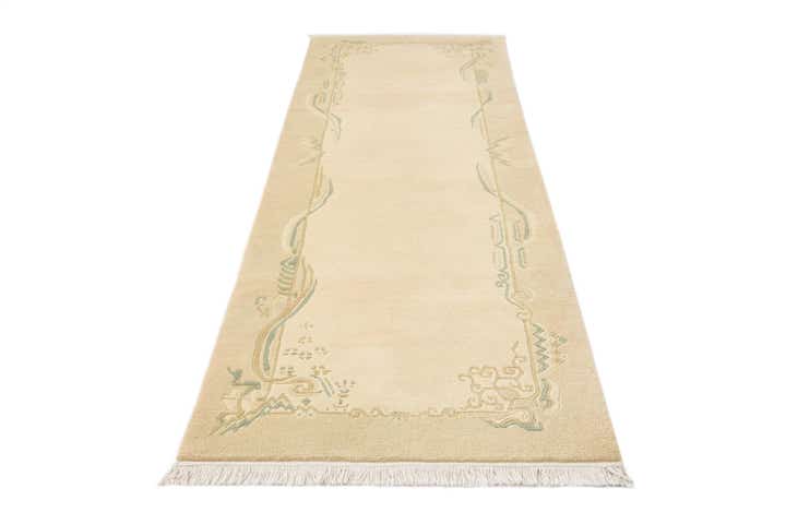 2' 7 x 9' 10 Hand Knotted Darya Wool Runner Rug