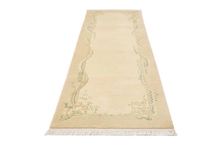 Detail image of 2' 7 x 9' 10 Hand Knotted Darya Wool Runner Rug