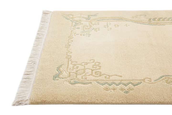 2' 7 x 9' 10 Hand Knotted Darya Wool Runner Rug