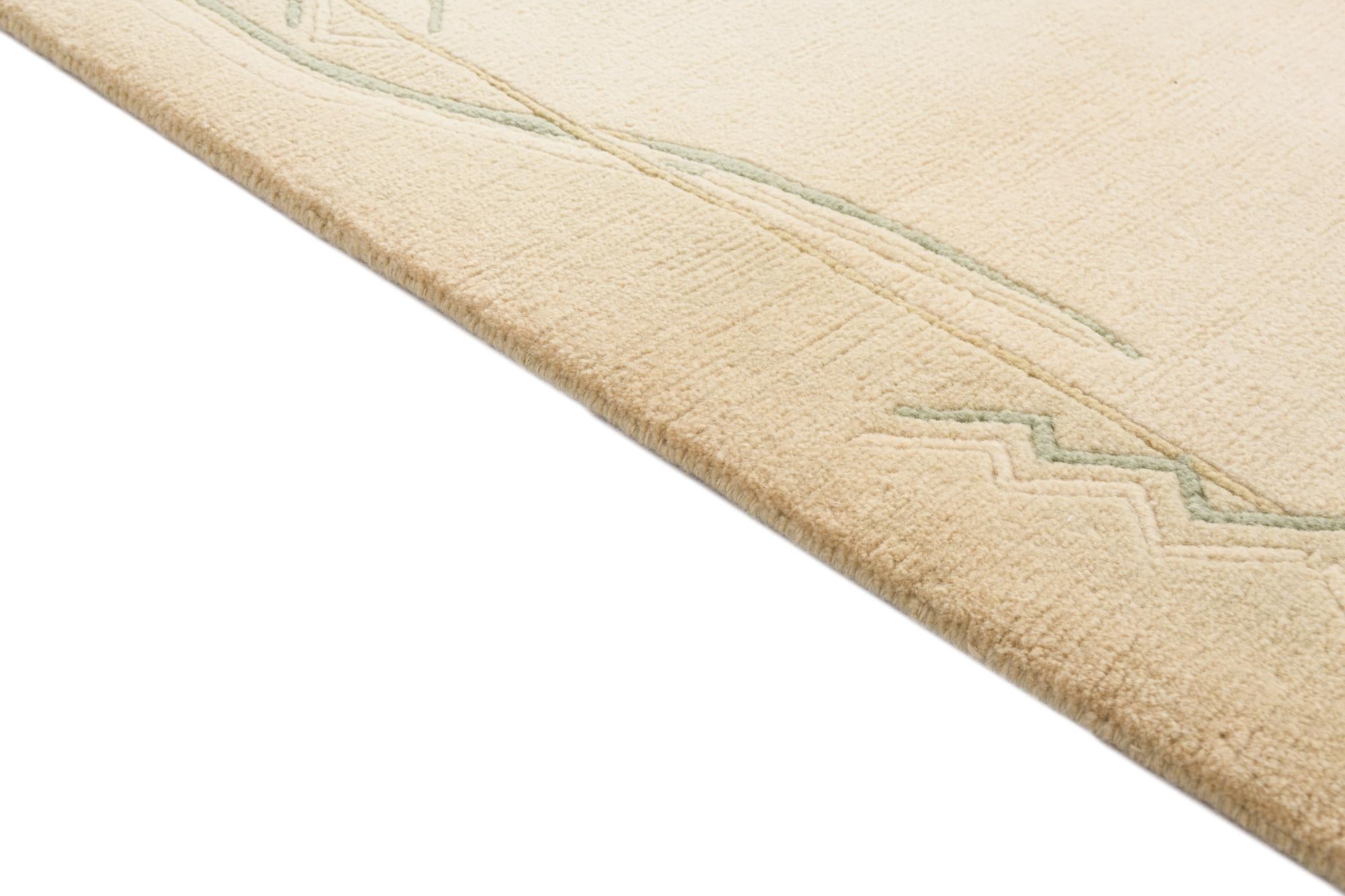 2' 7 x 9' 10 Hand Knotted Darya Wool Runner Rug
