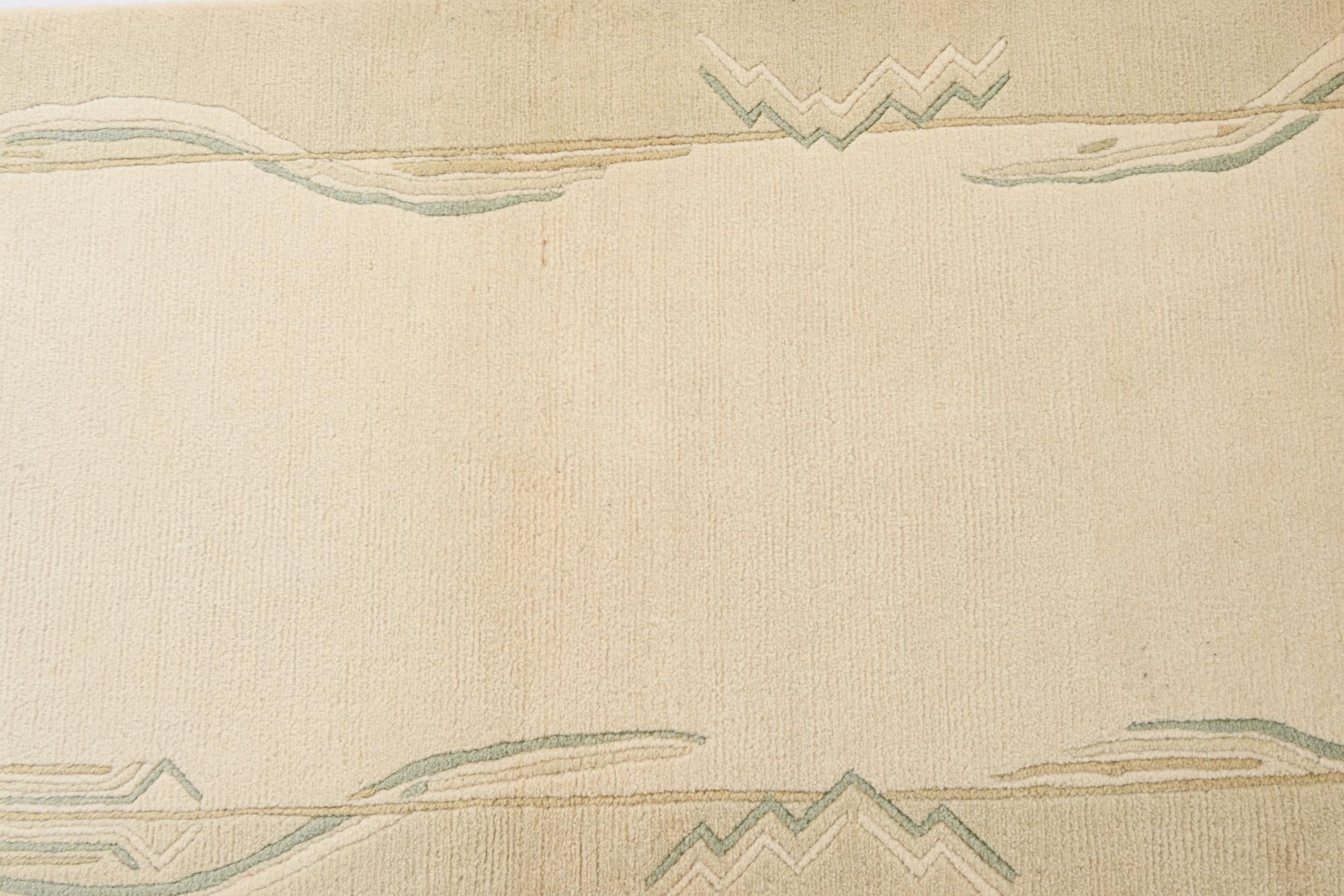 2' 7 x 9' 10 Hand Knotted Darya Wool Runner Rug