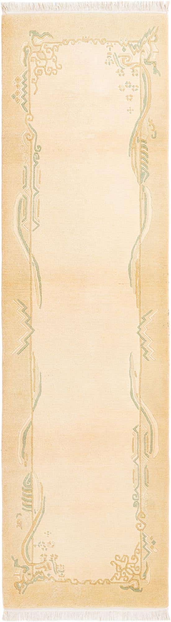 2' 7 x 9' 10 Hand Knotted Darya Wool Runner Rug