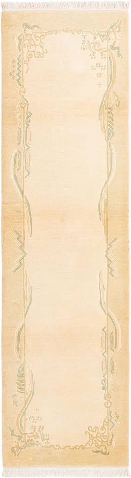 Detail image of 2' 7 x 9' 10 Hand Knotted Darya Wool Runner Rug