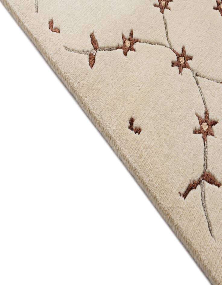 Detail image of 2' 9 x 10'  Hand Knotted Darya Wool Runner Rug