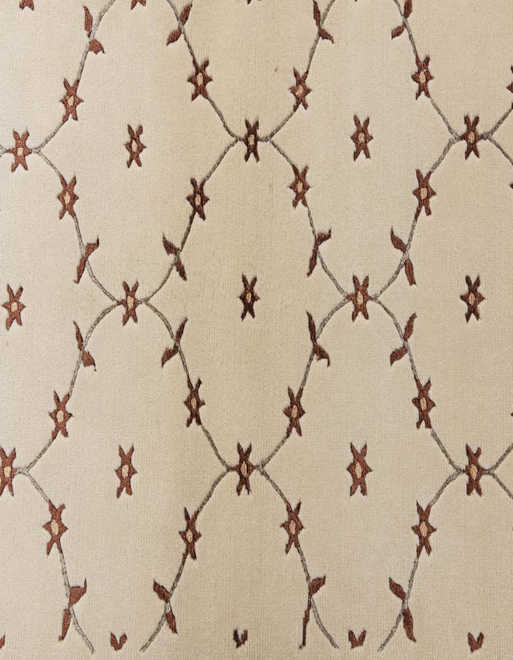 Detail image of 2' 9 x 10'  Hand Knotted Darya Wool Runner Rug