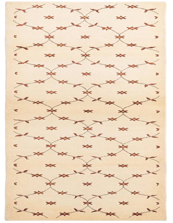 Detail image of 2' 9 x 10' Hand Knotted Darya Wool Runner Rug