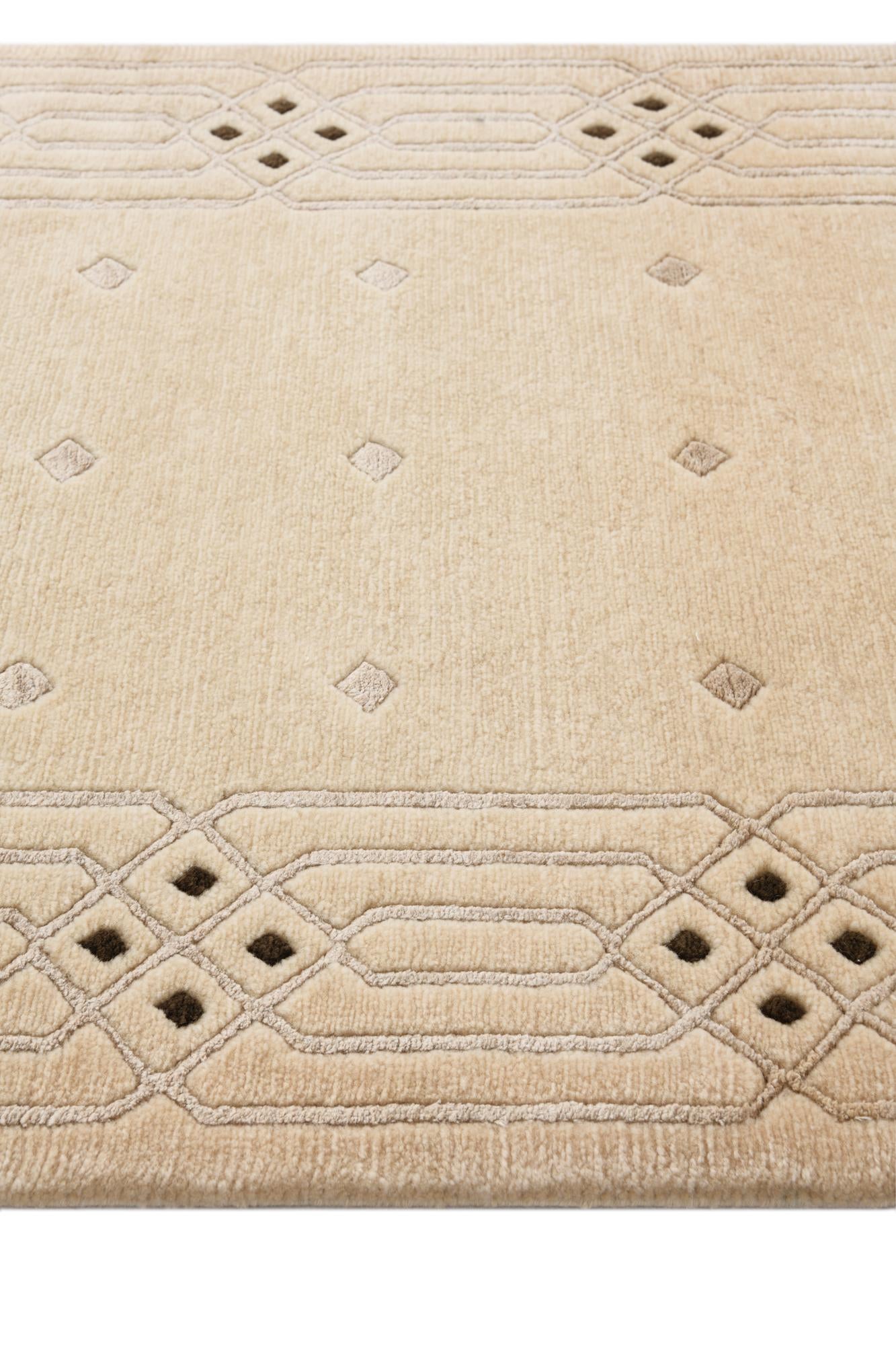 2' 8 x 9' 8 Hand Knotted Darya Wool Runner Rug