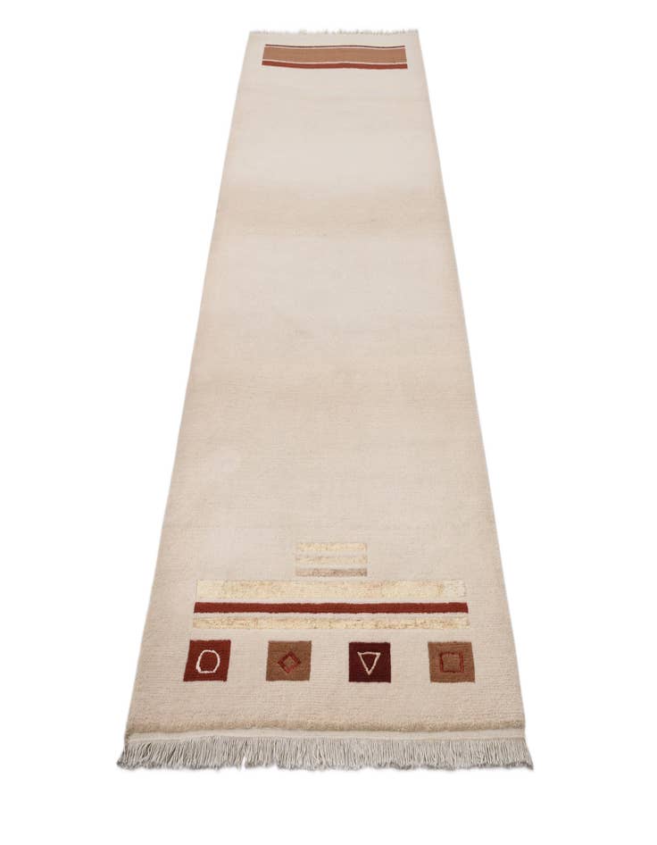 Detail image of 2' 9 x 9' 10  Hand Knotted Darya Wool Runner Rug