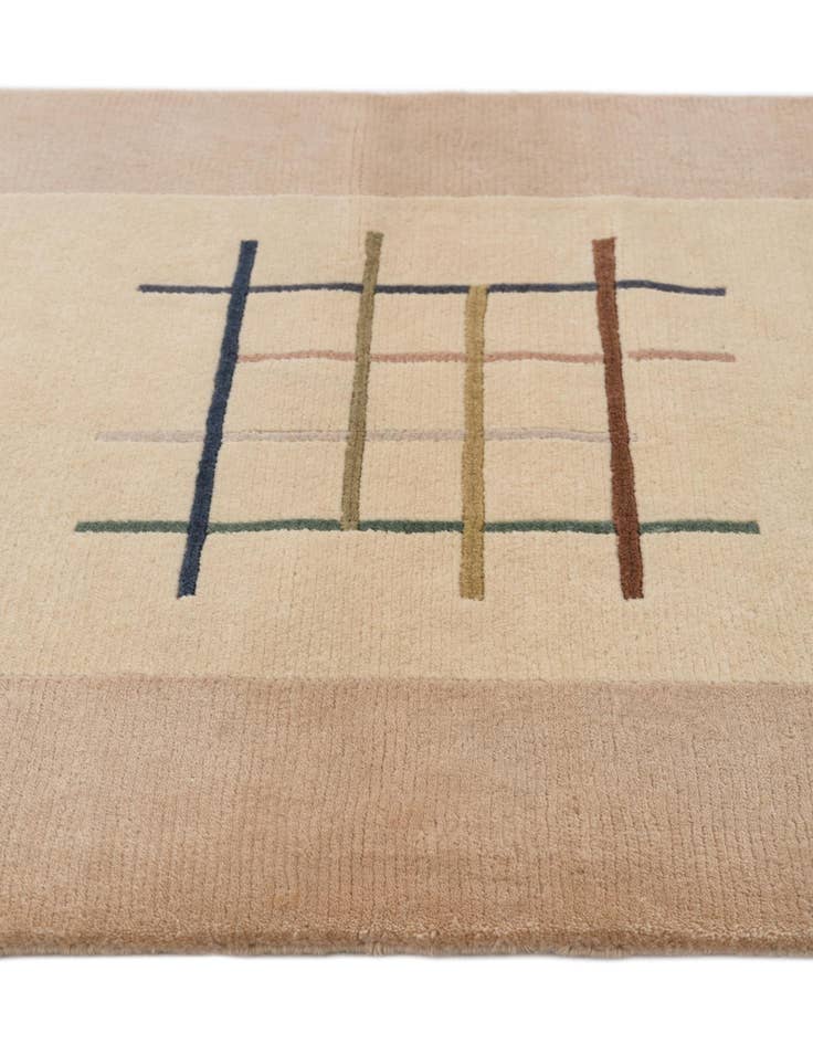 Detail image of 2' 7 x 9' Hand Knotted Darya Wool Runner Rug