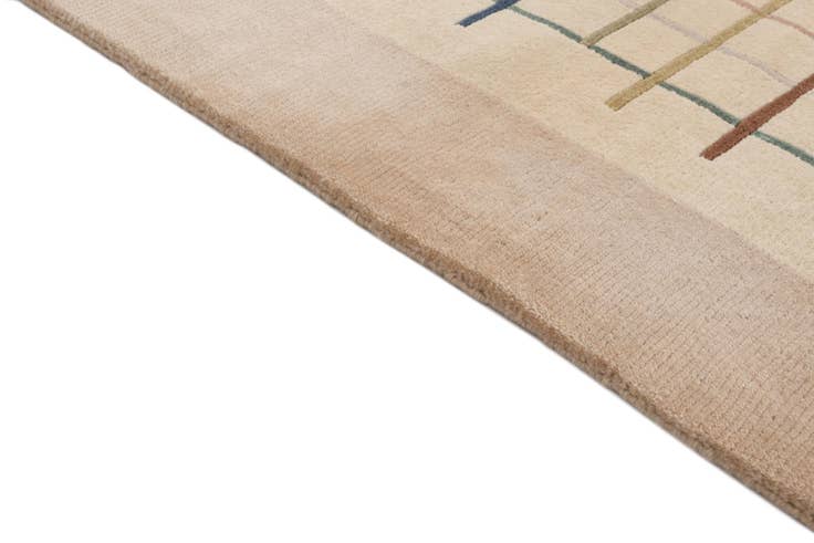 Detail image of 2' 7 x 9' Hand Knotted Darya Wool Runner Rug