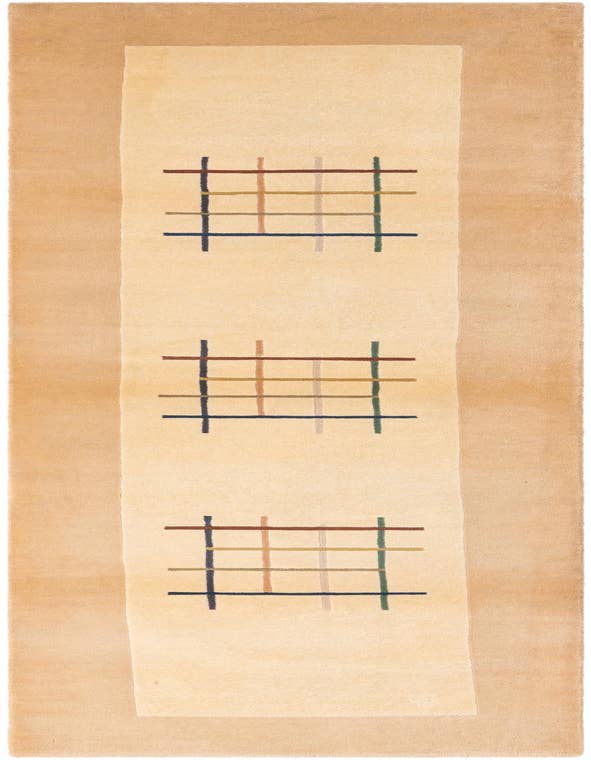 Detail image of 2' 7 x 9' Hand Knotted Darya Wool Runner Rug