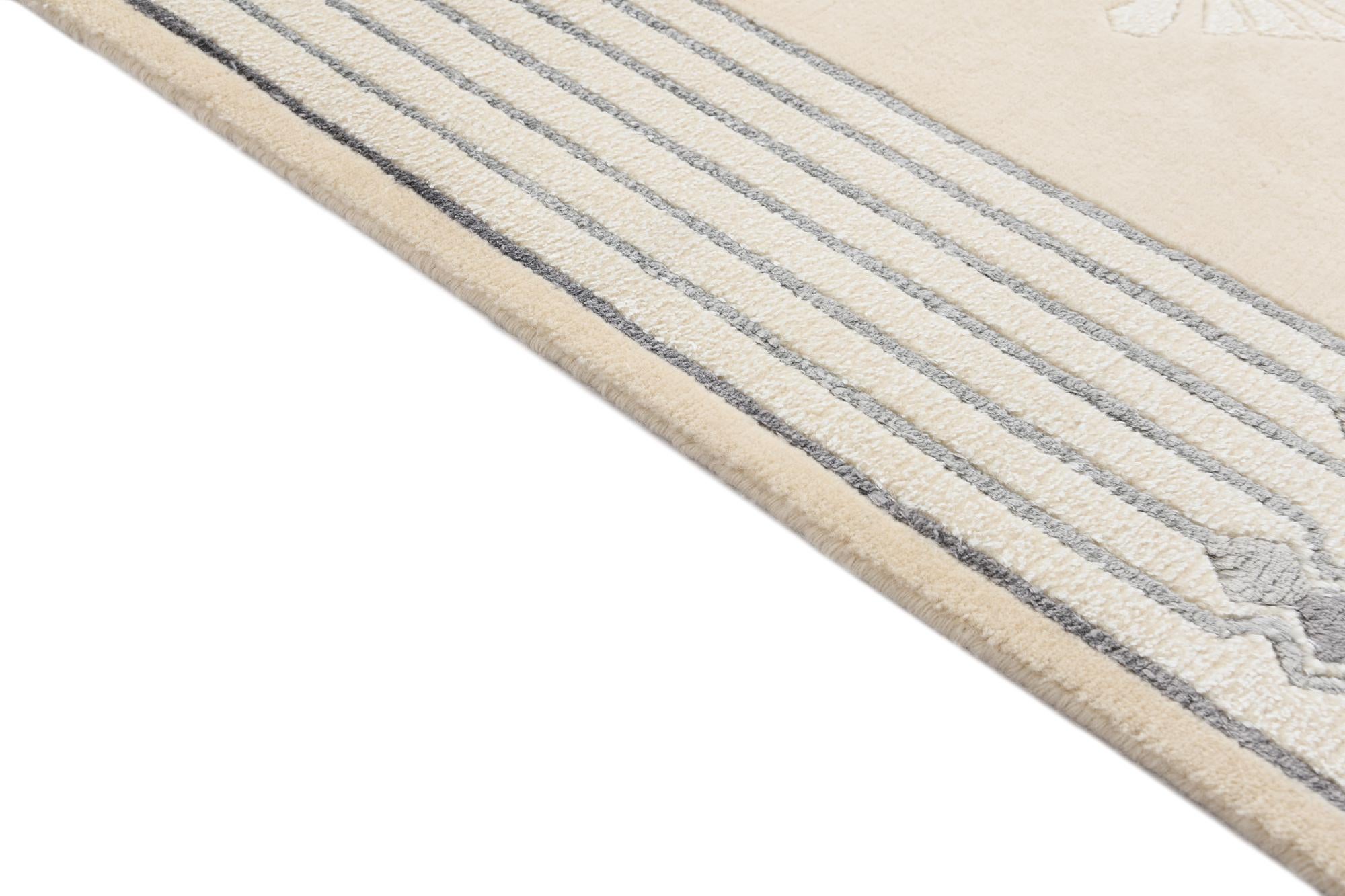 2' 7 x 13' Hand Knotted Darya Wool Runner Rug