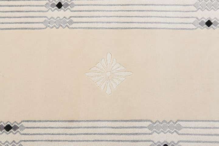 80cm x 395cm Handgeknüpft Darya Wolle Läufer Teppich