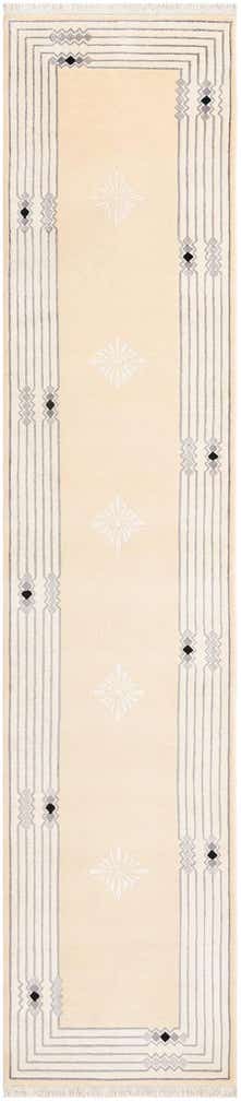 80cm x 395cm Handgeknüpft Darya Wolle Läufer Teppich