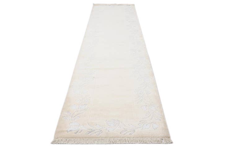 Detail image of 2' 9 x 12' 11 Hand Knotted Darya Wool Runner Rug