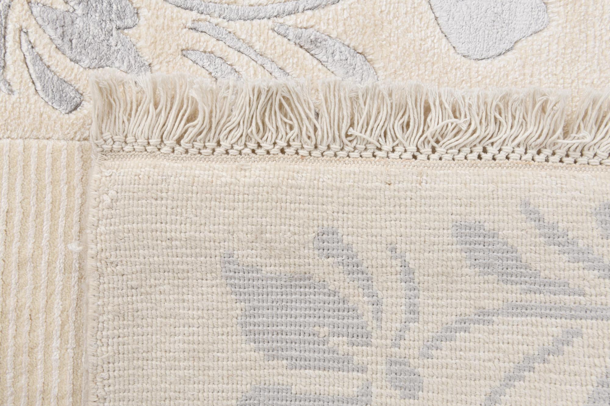 2' 9 x 12' 11 Hand Knotted Darya Wool Runner Rug
