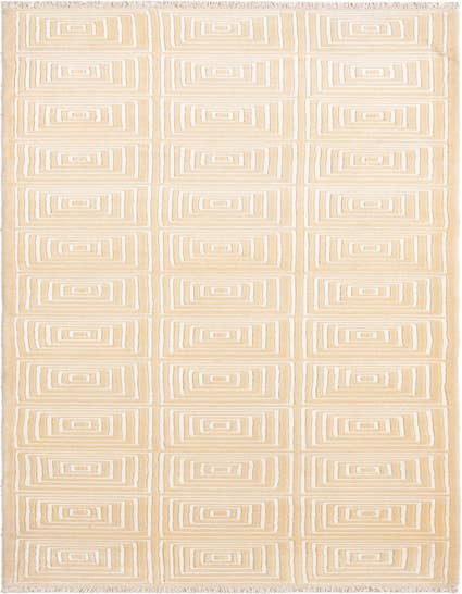 Detail image of 2' 8 x 12' 8 Hand Knotted Darya Wool Runner Rug