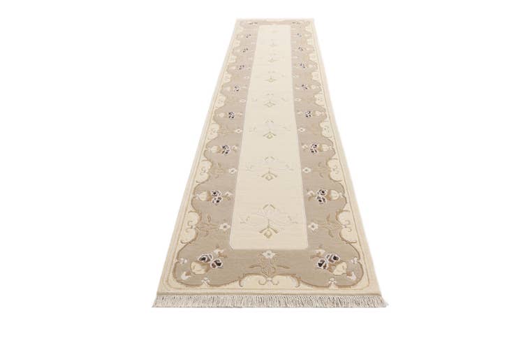 Detail image of 2' 10 x 12' 10 Hand Knotted Darya Wool Runner Rug