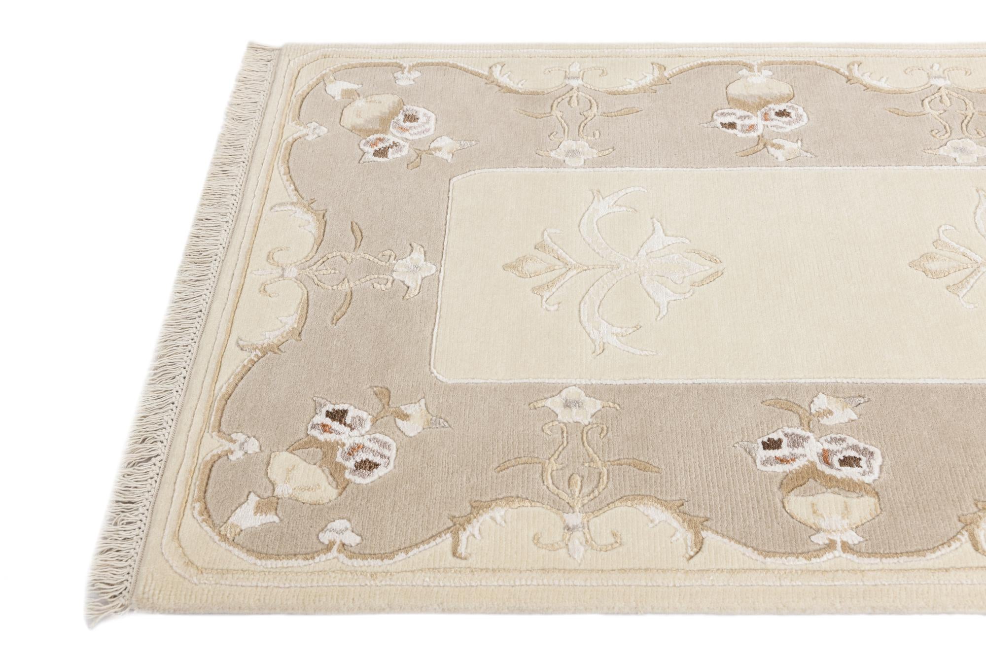 2' 10 x 12' 10 Hand Knotted Darya Wool Runner Rug