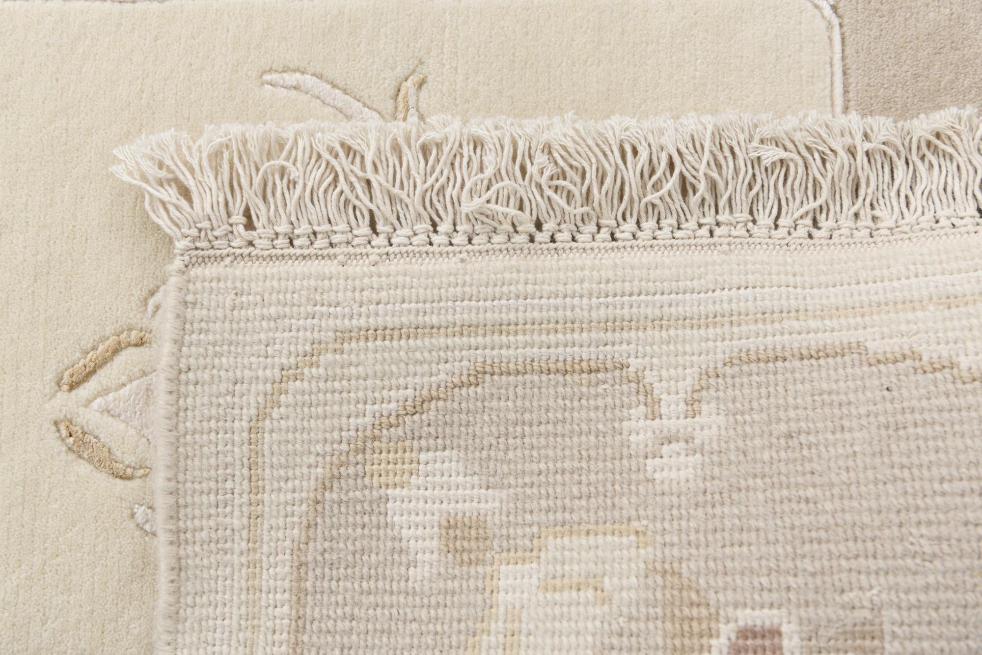 2' 10 x 12' 10 Hand Knotted Darya Wool Runner Rug