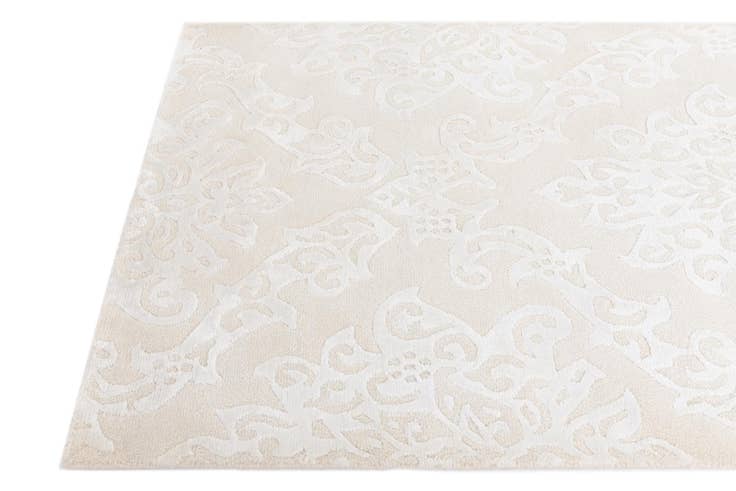 Detailansicht von 85cm x 400cm Handgeknüpft Darya Wolle Läufer Teppich