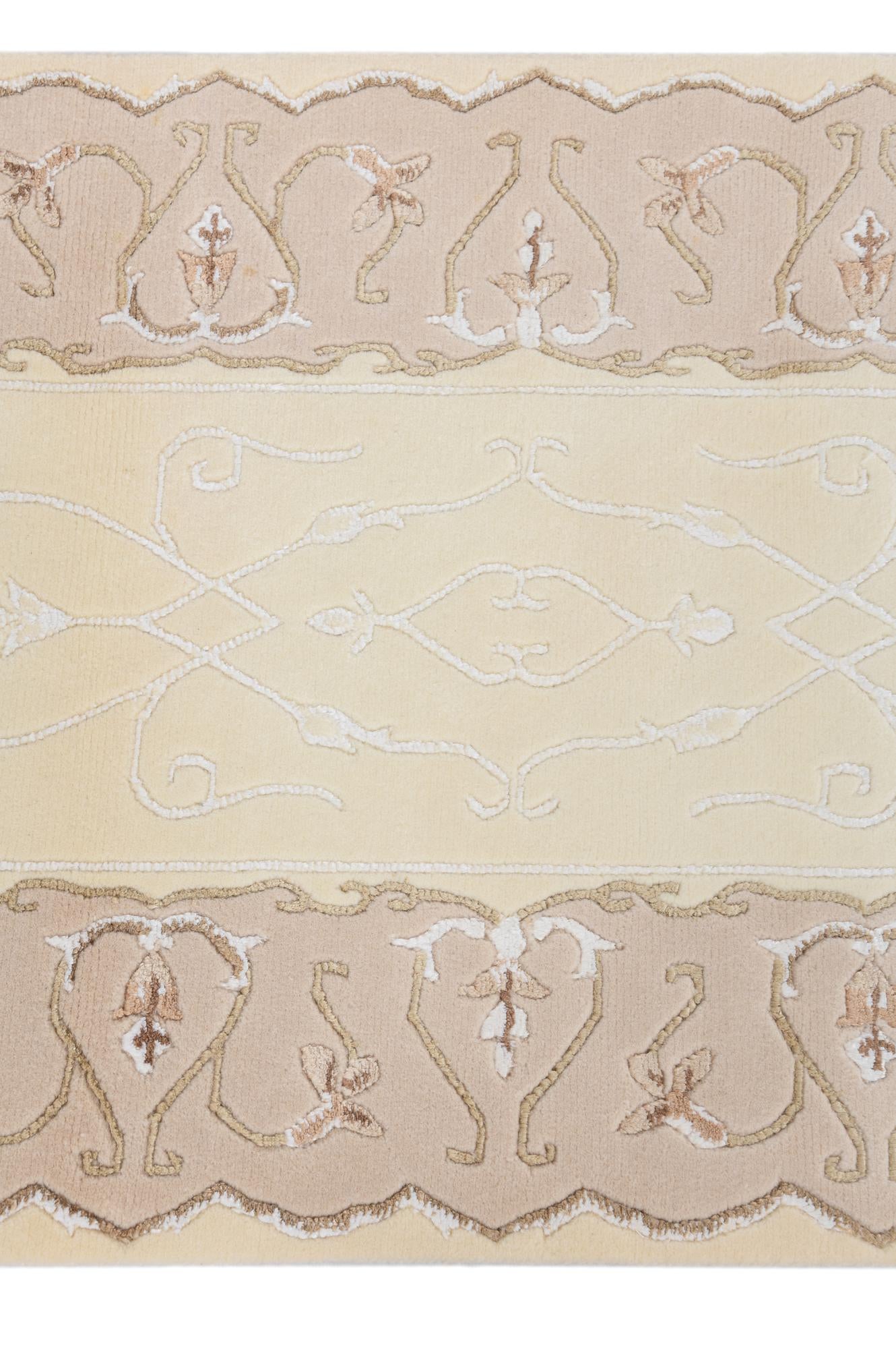 2' 8 x 6' 5 Hand Knotted Darya Wool Runner Rug