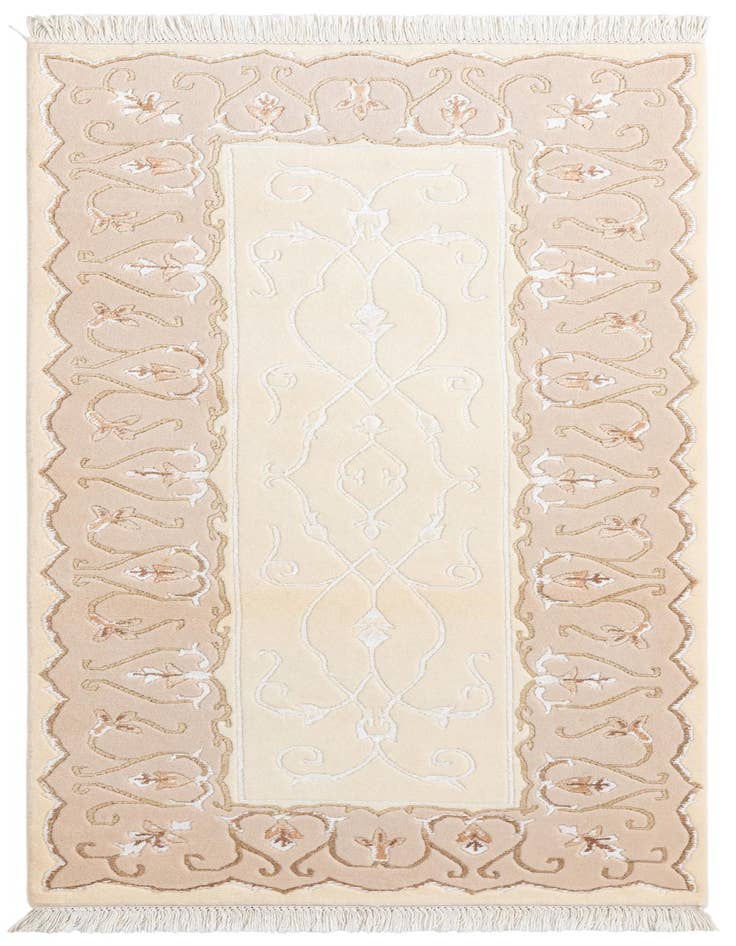 Detail image of 2' 8 x 6' 5 Hand Knotted Darya Wool Runner Rug