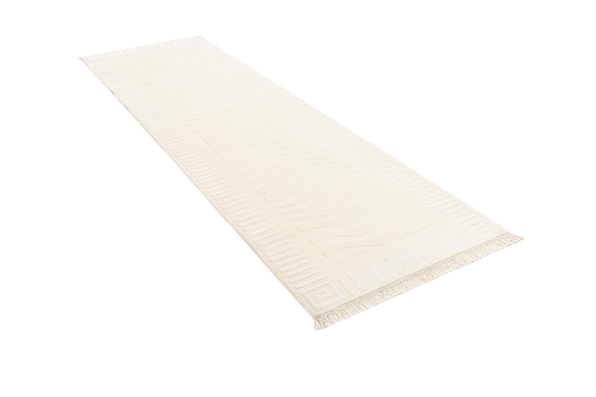 2' 11 x 9' 9 Hand Knotted Darya Wool Runner Rug