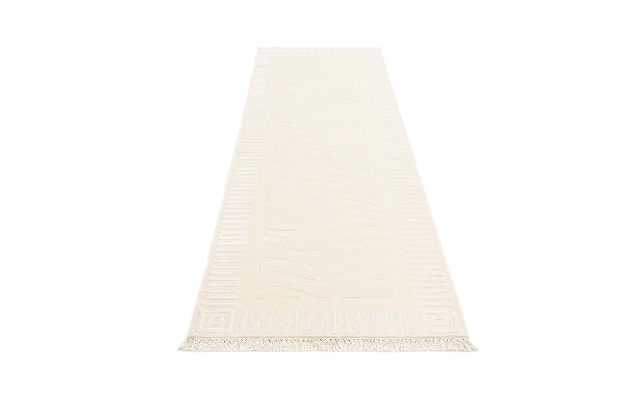 2' 11 x 9' 9 Hand Knotted Darya Wool Runner Rug