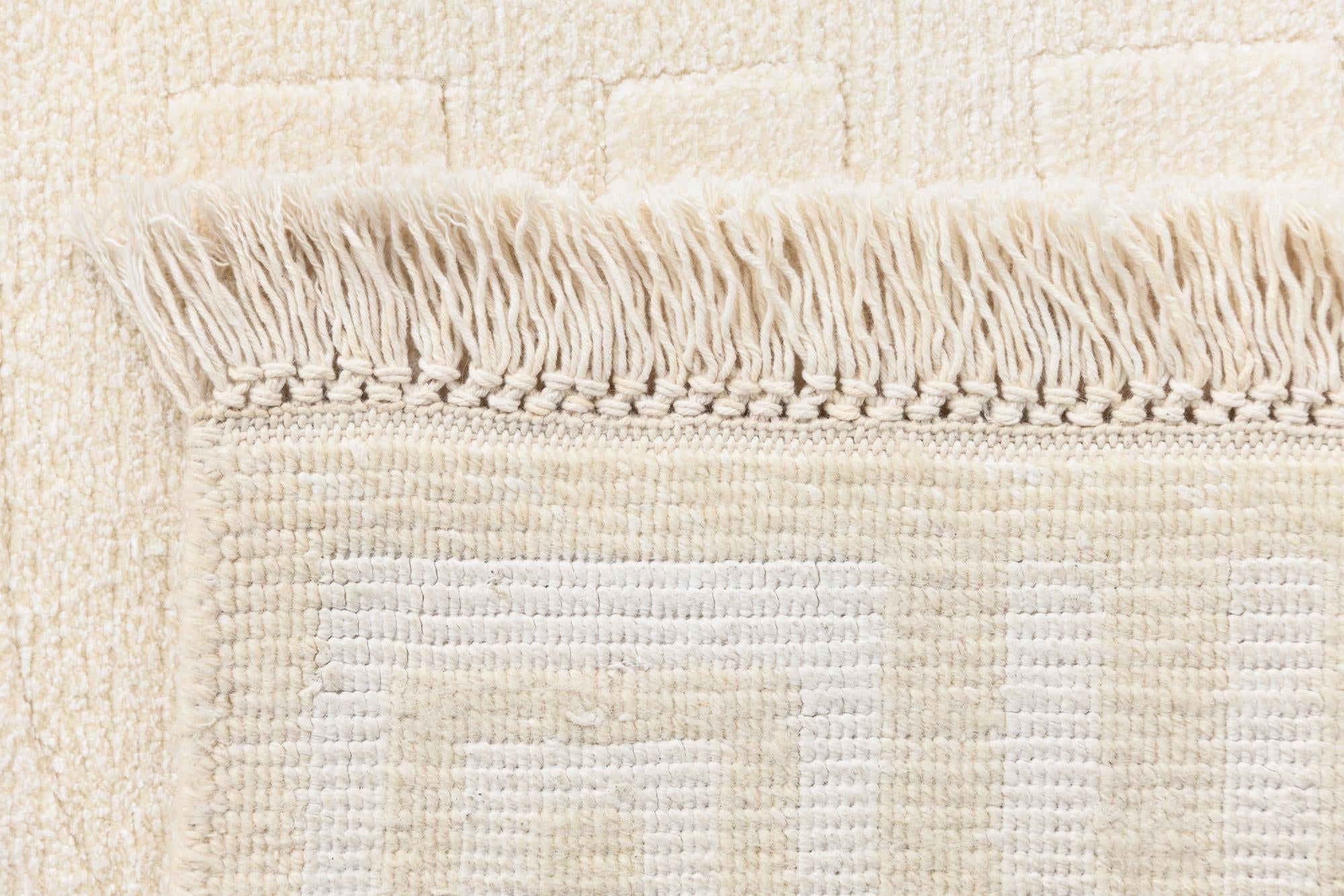 2' 11 x 9' 9 Hand Knotted Darya Wool Runner Rug