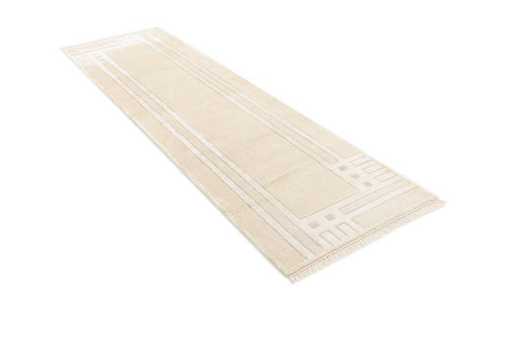 Detail image of 2' 8 x 9' 5 Hand Knotted Darya Wool Runner Rug