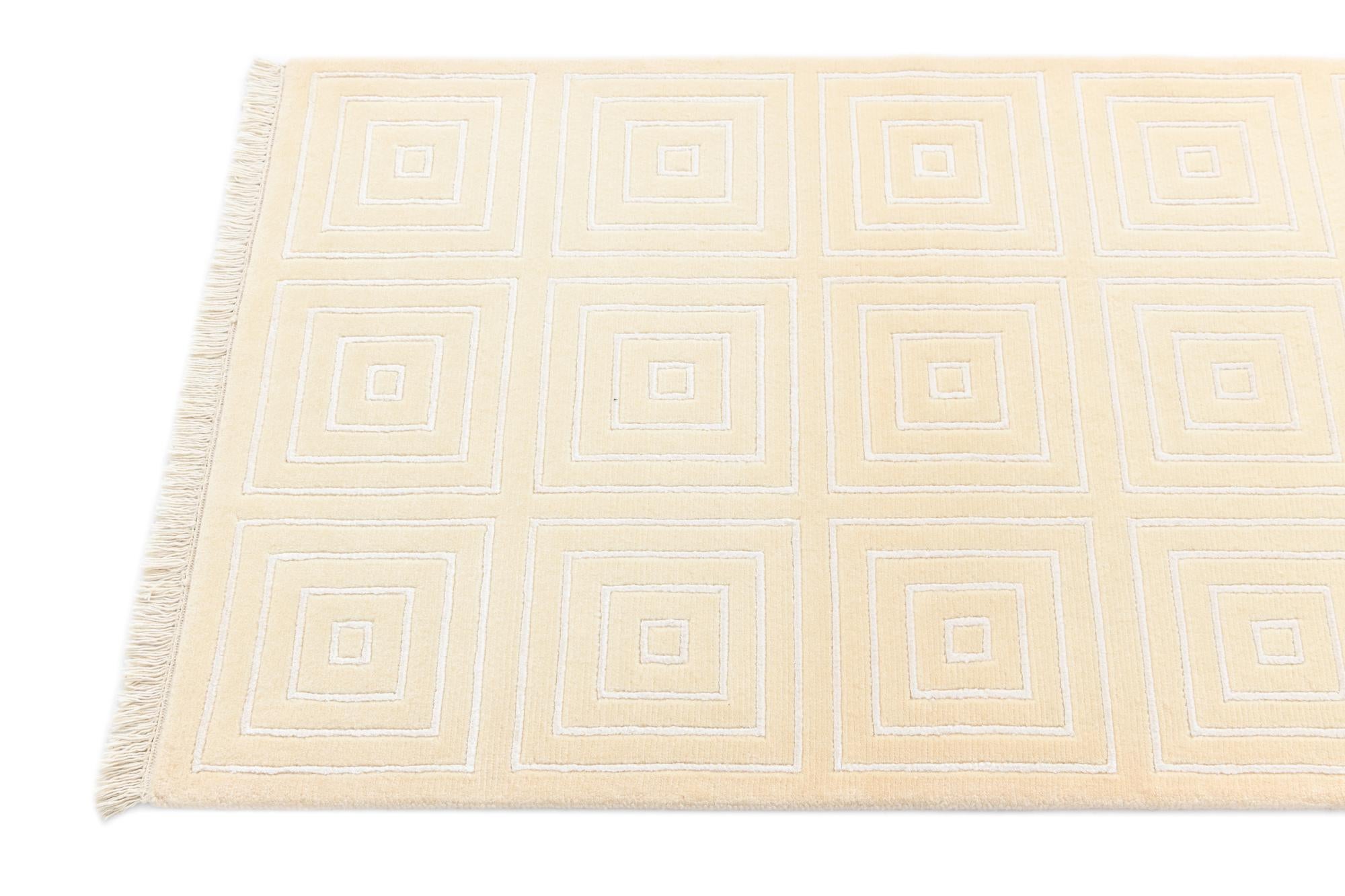 2' 9 x 10' Hand Knotted Darya Wool Runner Rug