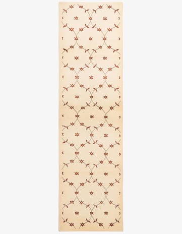 2' 9 x 10' Hand Knotted Darya Wool Runner Rug