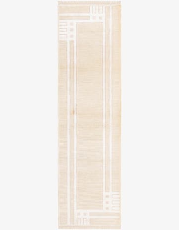 2' 8 x 9' 5 Hand Knotted Darya Wool Runner Rug