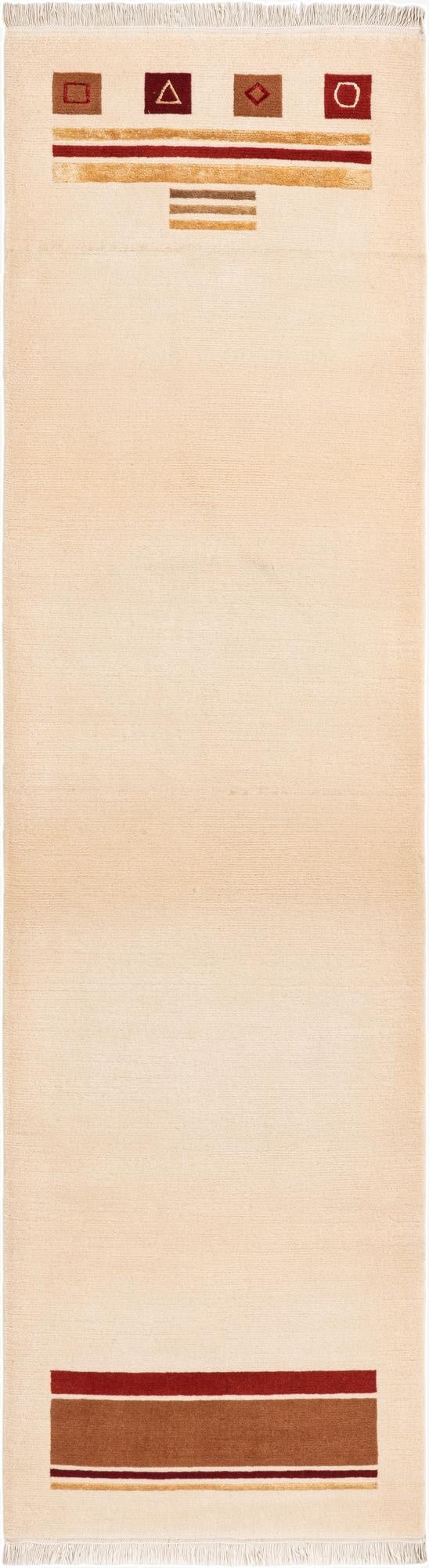 2' 9 x 9' 10  Hand Knotted Darya Wool Runner Rug