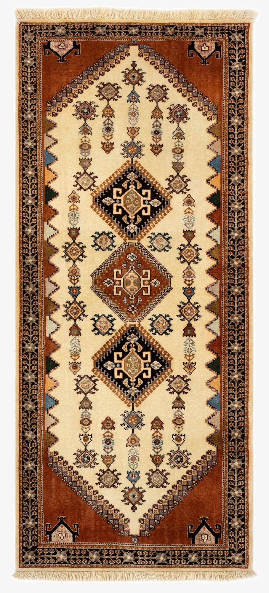 2' 9 x 6' 7  Hand Knotted Ghashghai Runner Rug