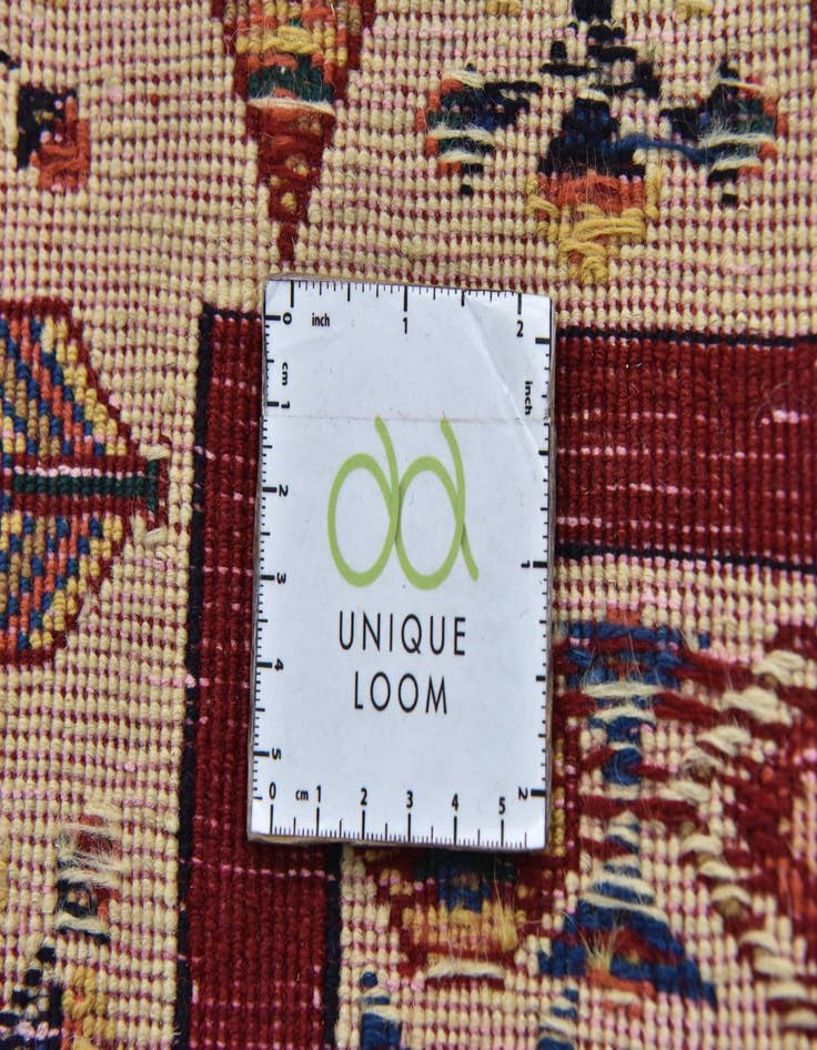 Detail image of 2' 9 x 6' 9  Hand Knotted Ghoochan Persian Wool Runner Rug